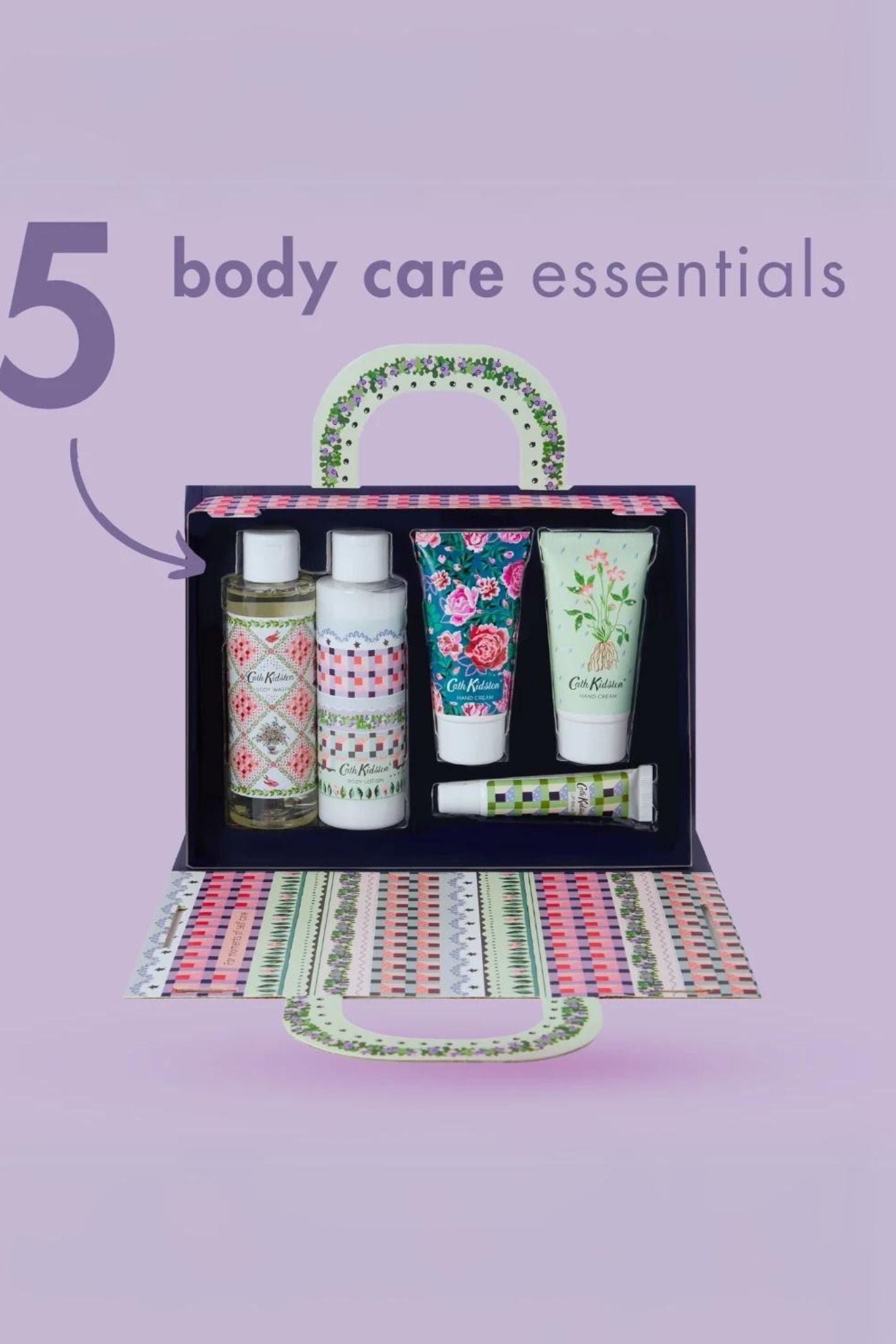 Cath Kidston Roots Raindrops Body Pamper Handbag Gift Set Experience Boutique