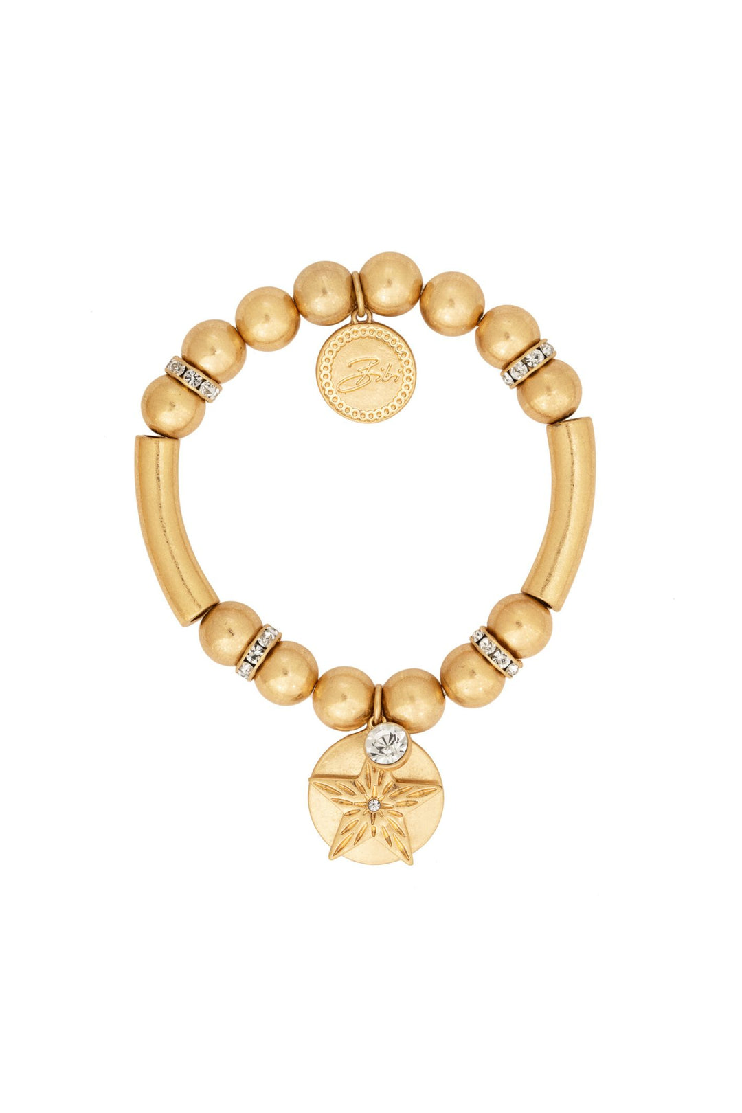 Bibi Bijoux Gold Star Shine Charm Bracelet