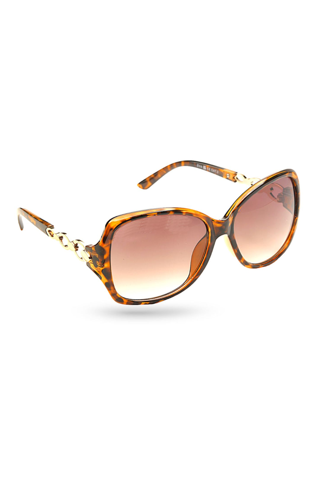 Brown Tortoiseshell and Gold Polarized Sunglasses