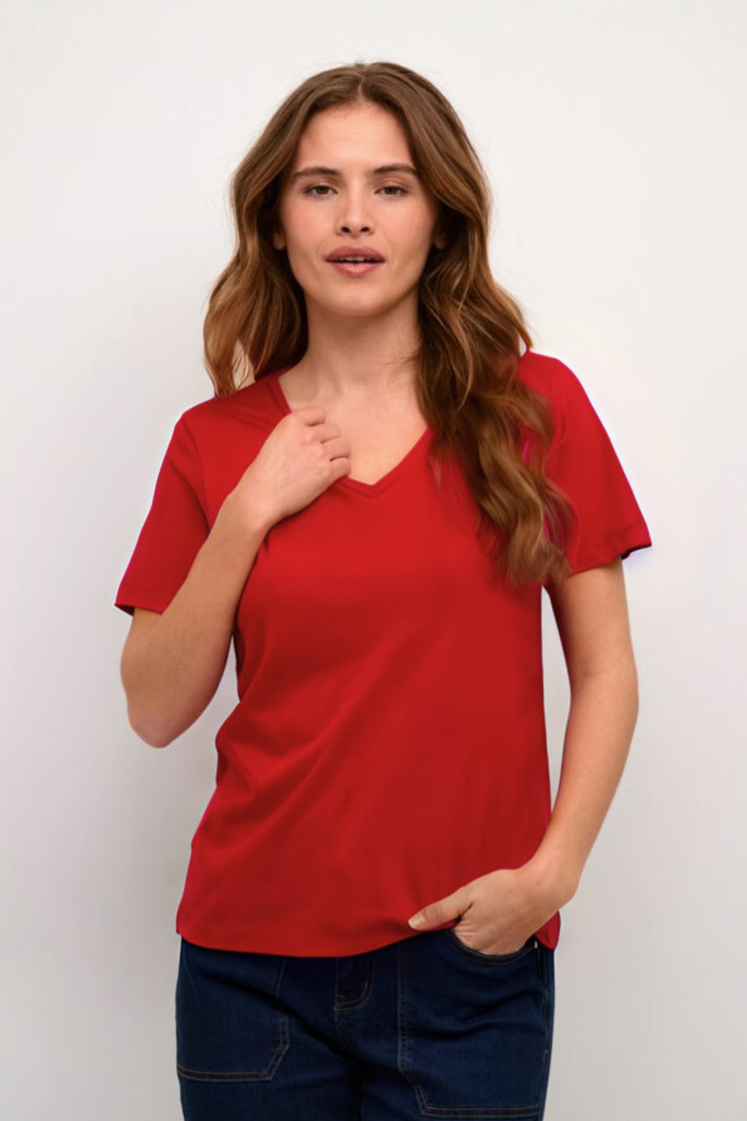 Cream Clothing Toreador Red Naia T-Shirt 10604508