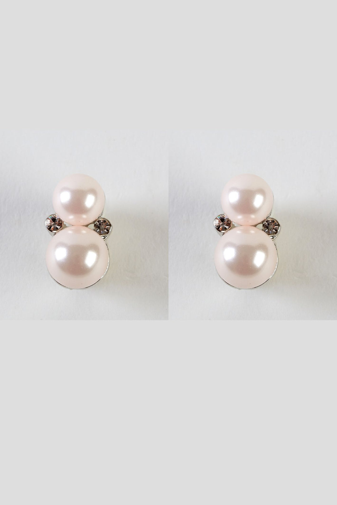 Dante E15353 Pearl & Diamante Clip-On Earrings