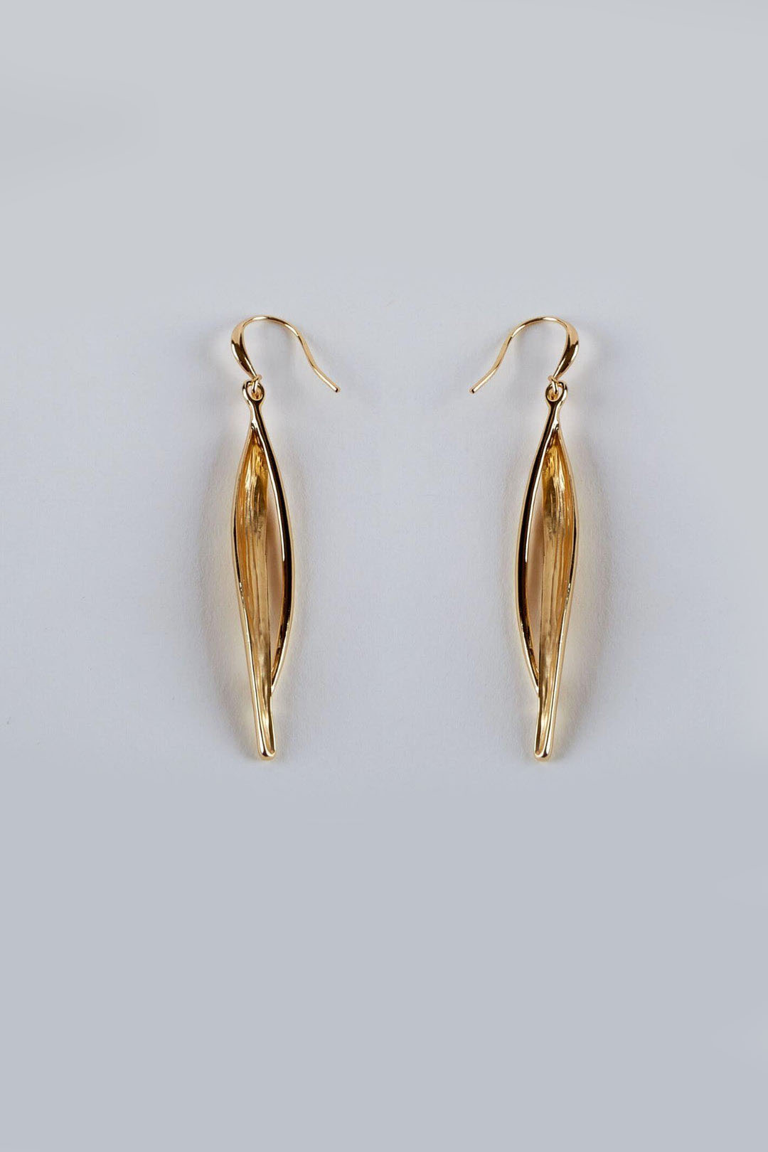 Dante E47930 Gold Leaf Drop Earrings