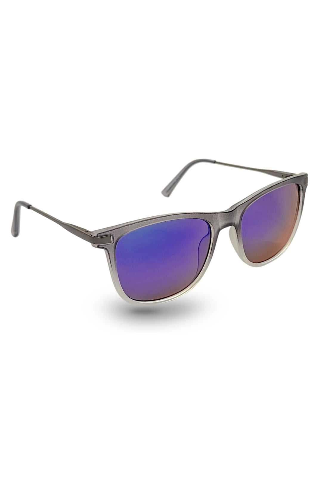 Grey Graded Blue Lens Polarized Sunglasses