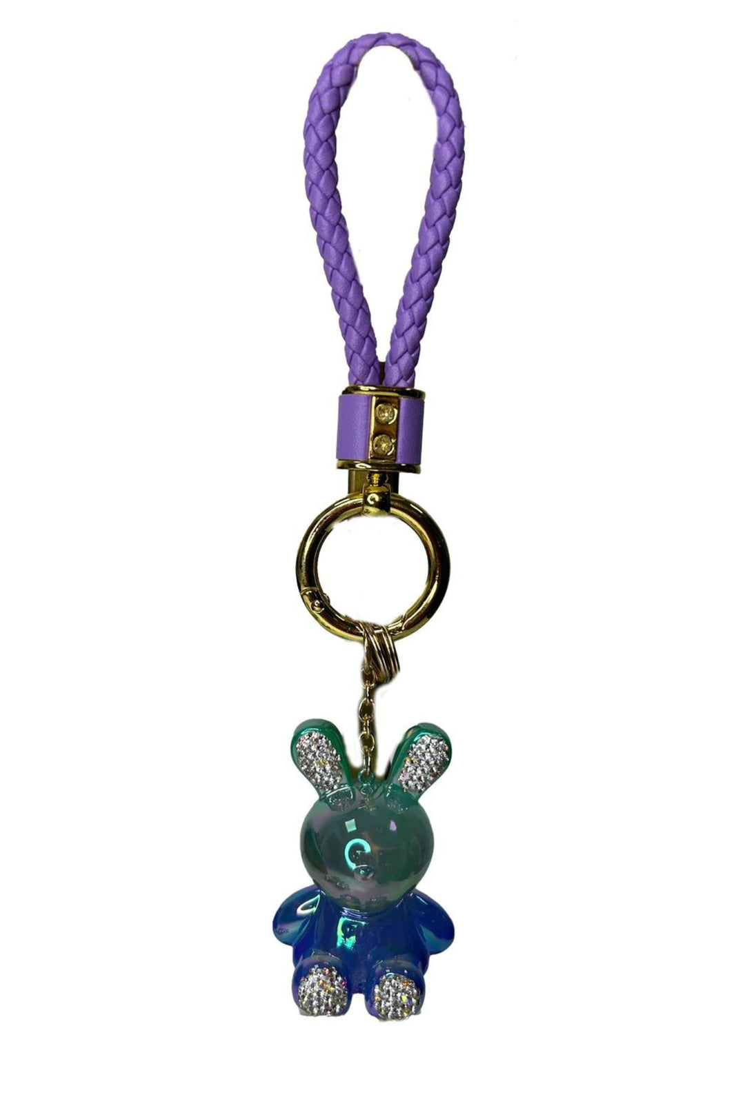 Jayley Lilac Ombre Crystal Bunny Keyring