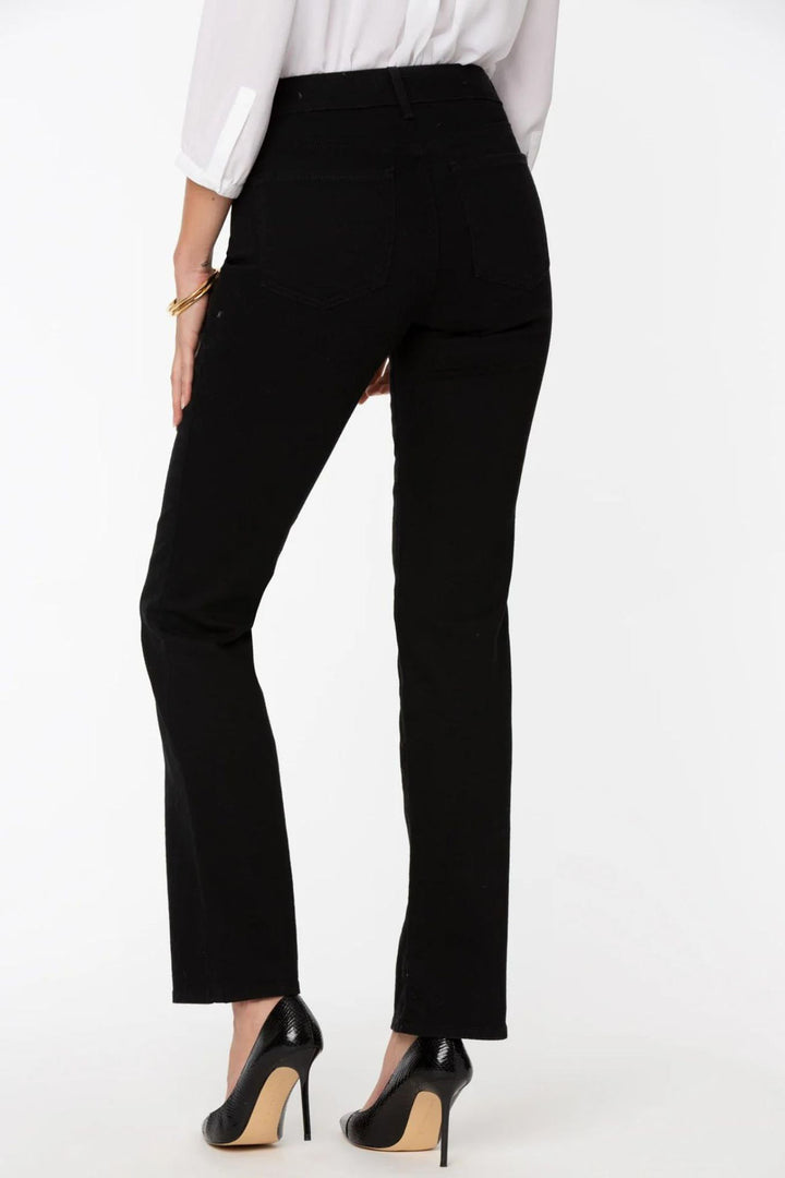 NYDJ Marilyn PNBBMS8517 Black Straight Short Leg Jeans - Experience Boutique