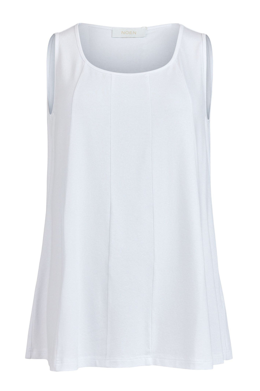 Noen White A-line Flattering Vest 84114