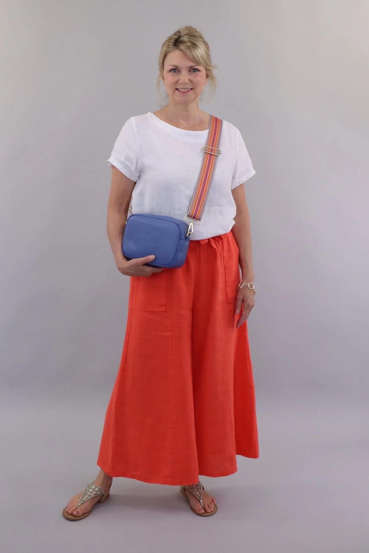 Pull on linen discount trousers