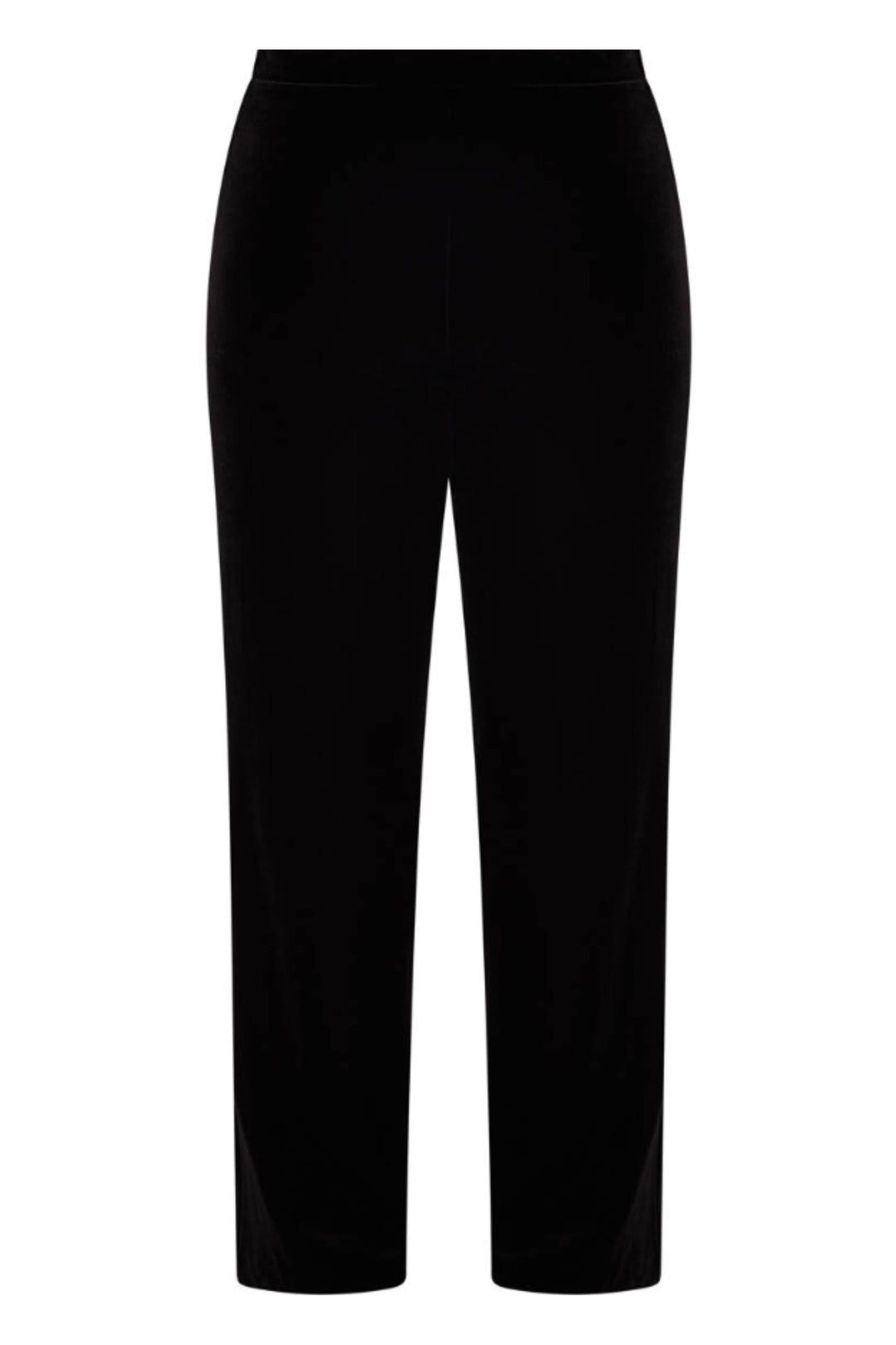 Tia 71302 90 Black Velour Wide Leg Trousers