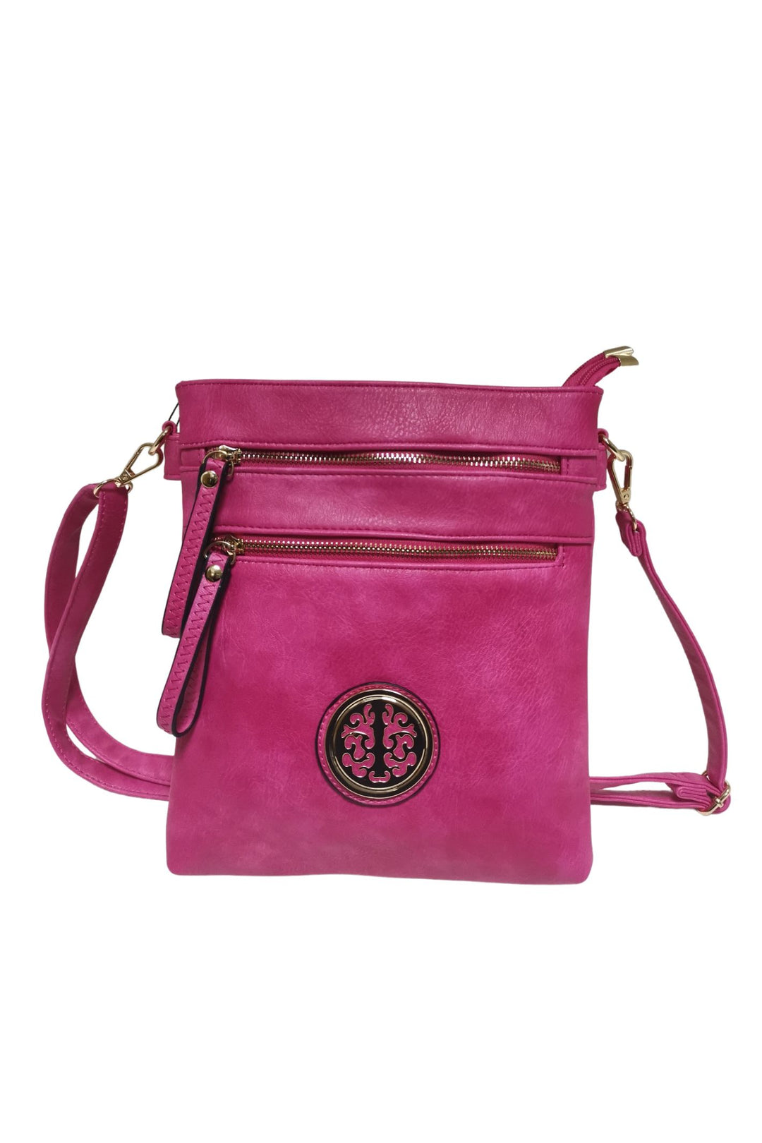 Tree Of Life Hot Pink Cross Body Bag