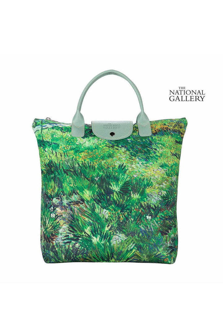 Van Gogh Long Grass with Butterflies Art Foldaway Bag