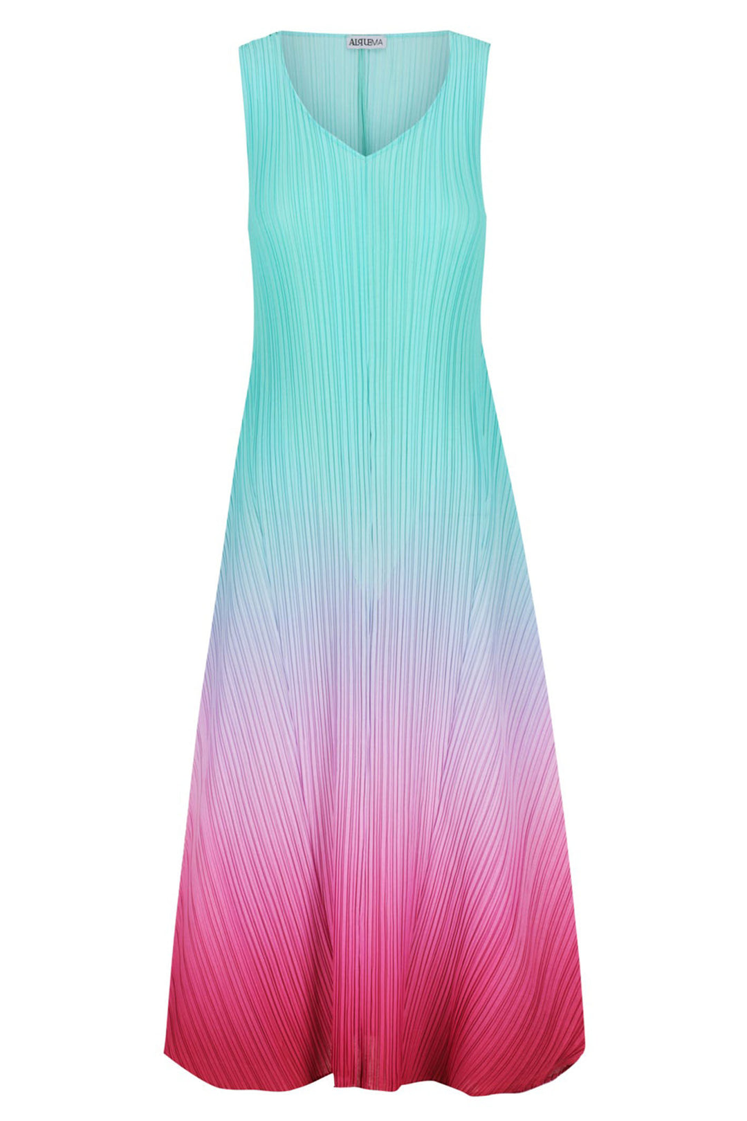 Alquema AD1072L Estrella Blue Pink Calypso Dress - Expperience Boutique