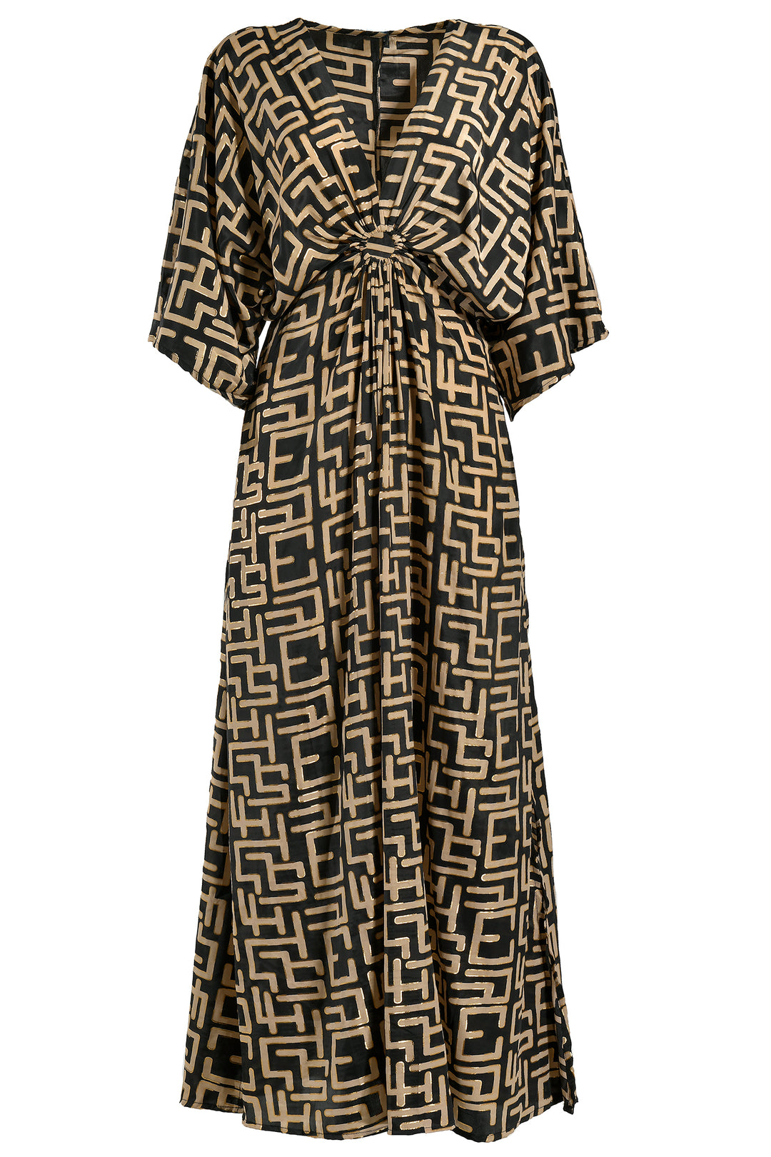 Ble Resort Collection Black Geo Print Dress 5-41-348-0743 - Experience Boutique