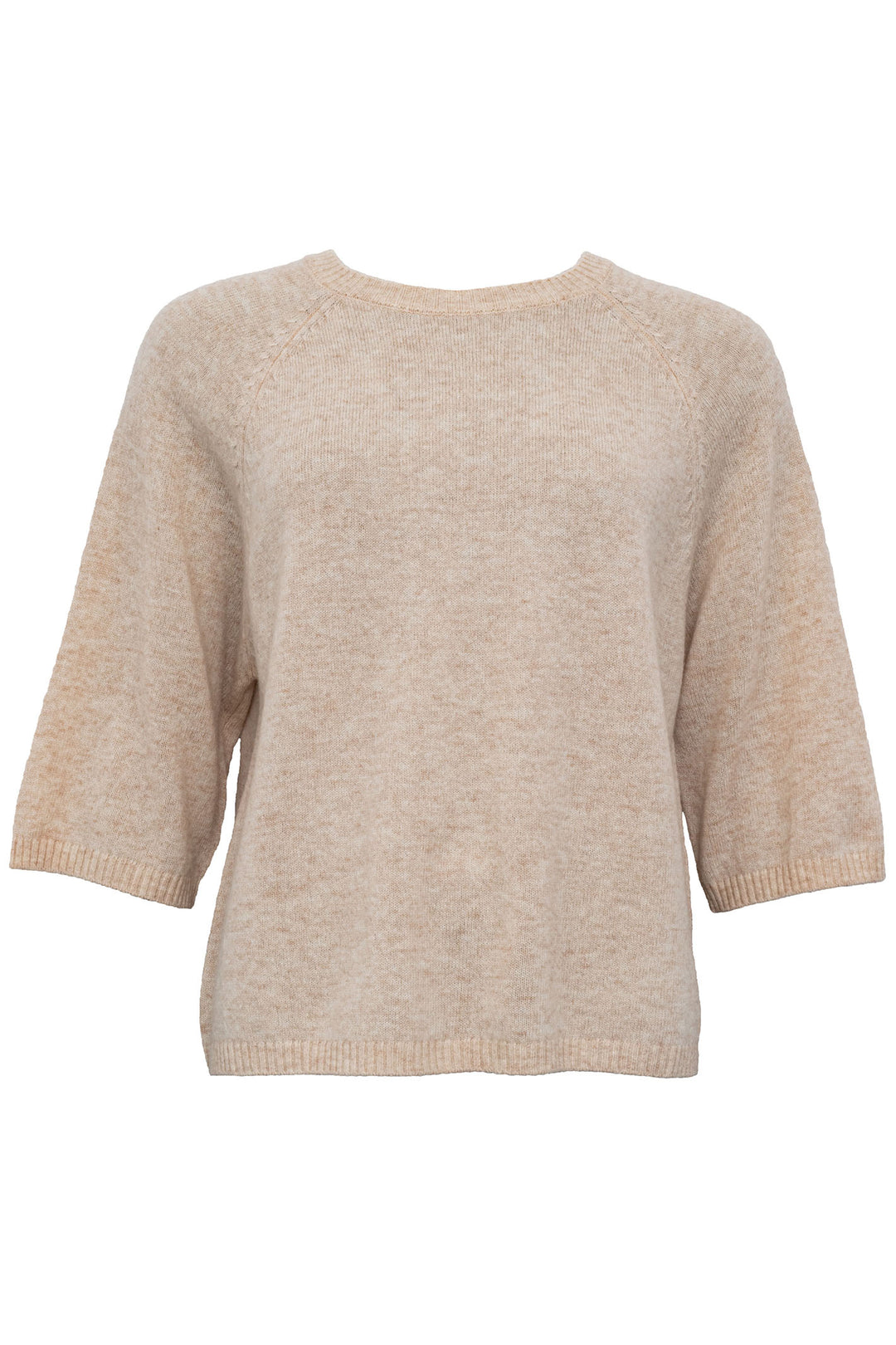 Costa Mani 2401601 Sand Pure Cashmere Jumper - Experience Boutique