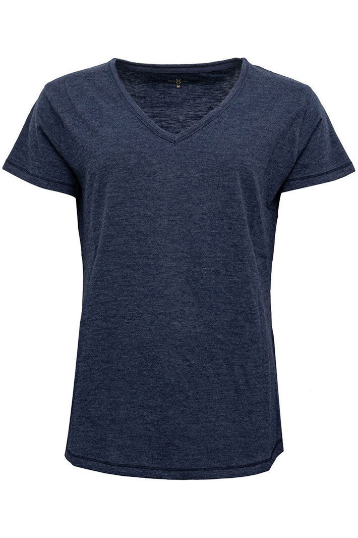 Costa Mani CMB505 Navy V-Neck T-Shirt - Experience Boutique