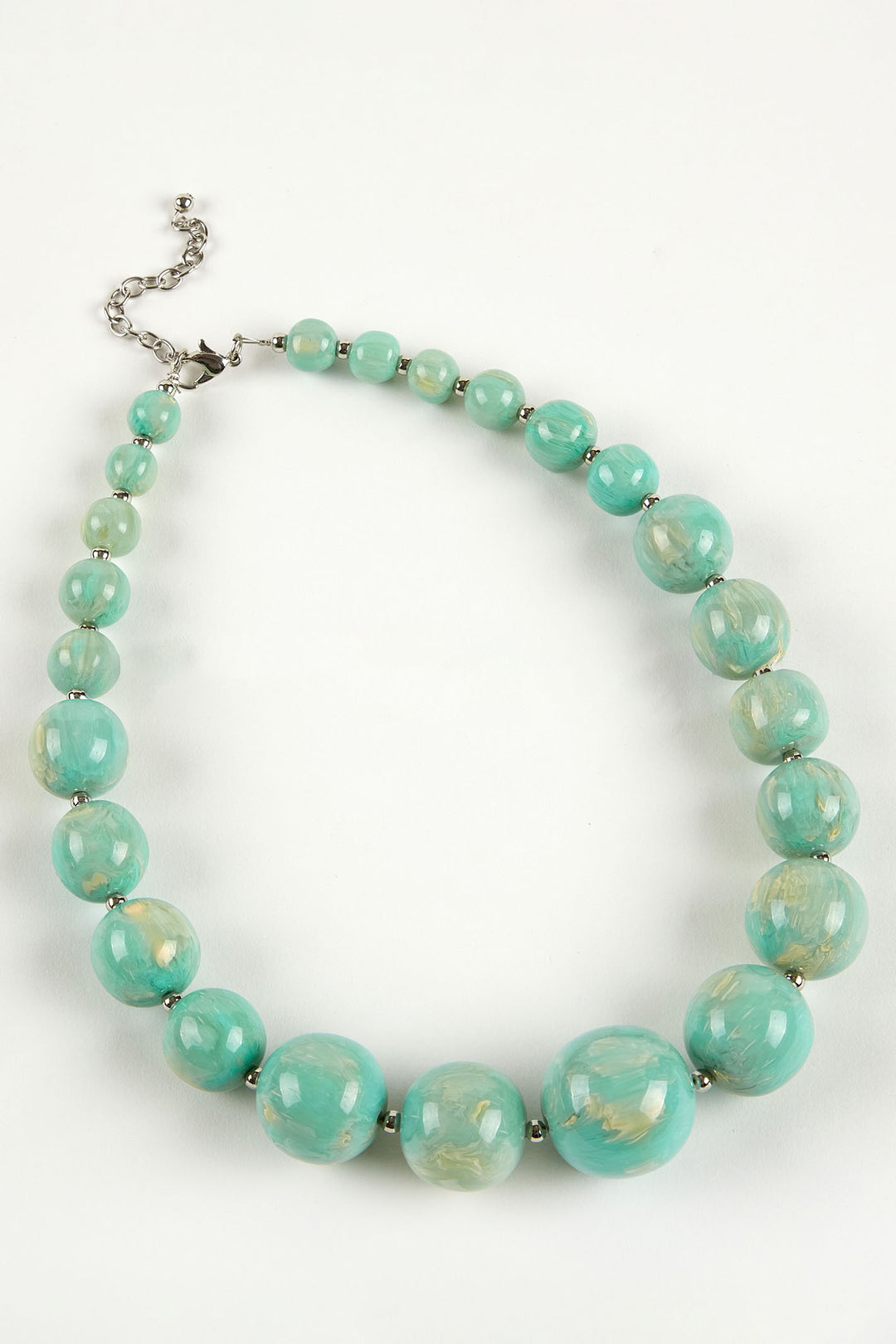 Dante NL30417 Mint Marbled Bead Necklace - Experience Boutique