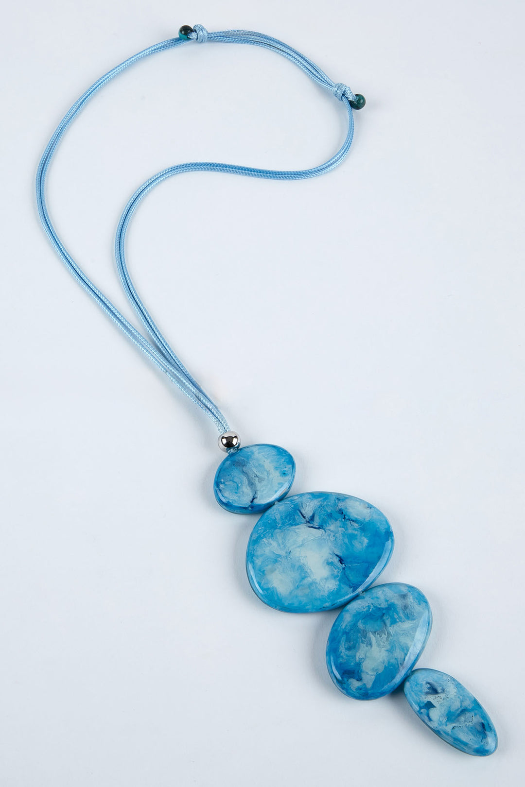 Dante NL70746 Blue Marbled Stone Necklace - Experience Boutique