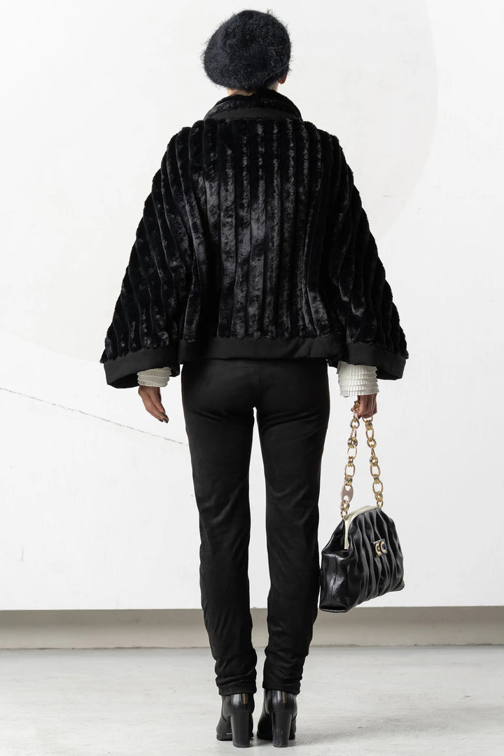 Elisa Cavaletti ELW256048710 Black Faux Suede Leggings