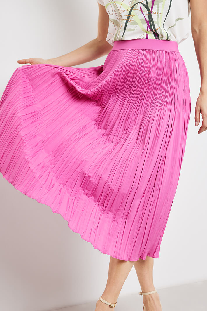 Pink pleated skirt pink boutique shop