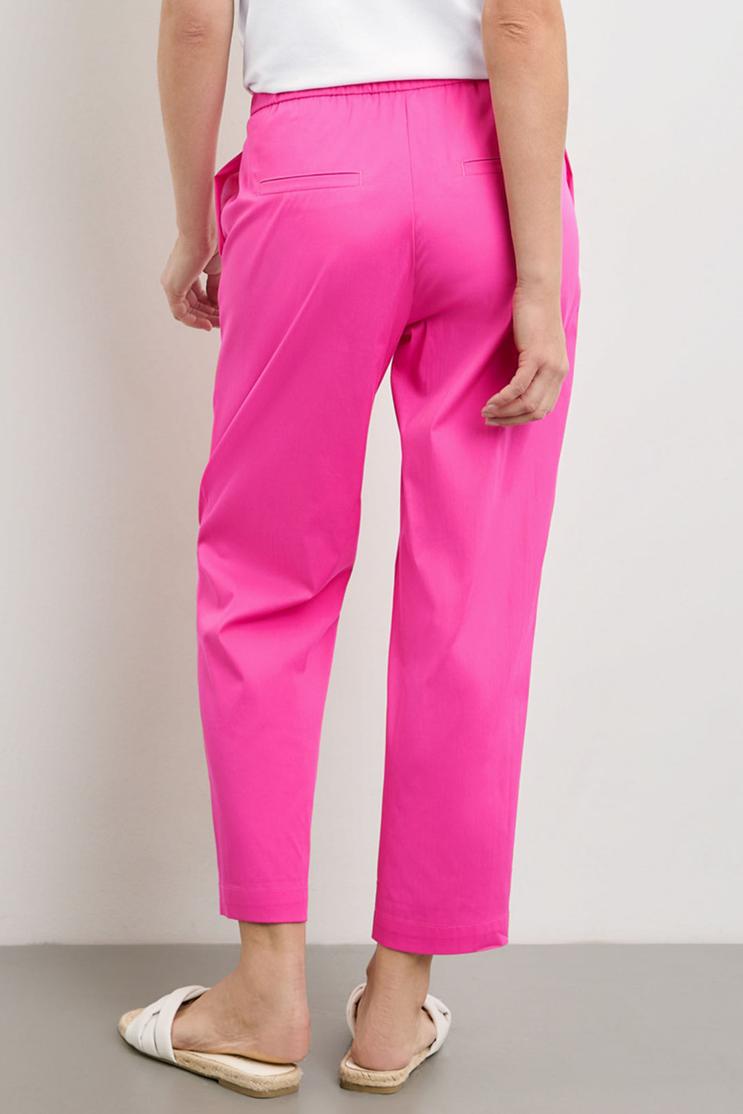 Gerry Weber 222069 Solar Pink Pull-On Trousers - Experience Boutique
