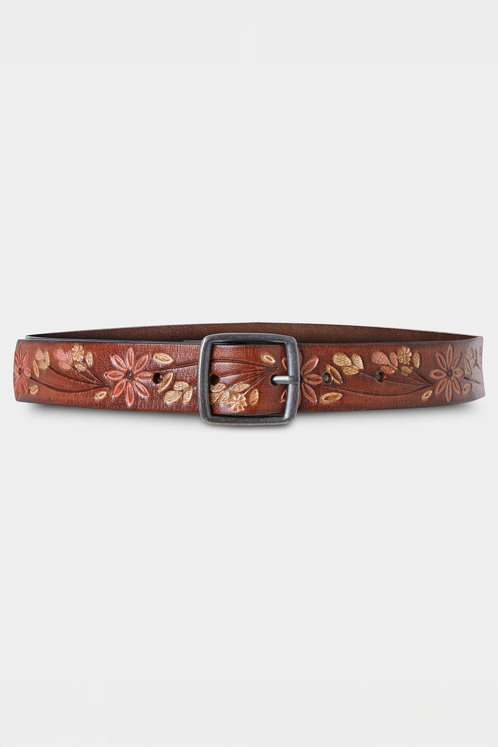 Joe Browns HB407A California Brown Tooled Leather Belt - Experience Boutique