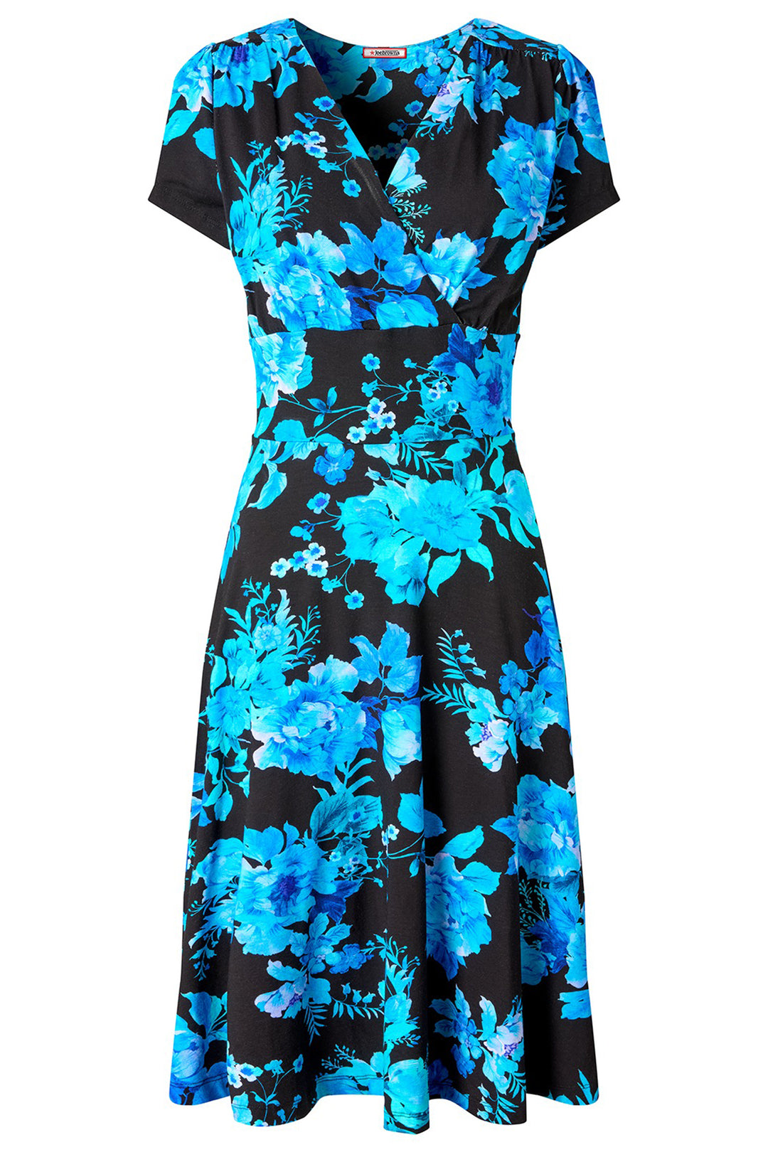 Joe Browns WF332A Blue Briony Floral Printed Jersey Dress