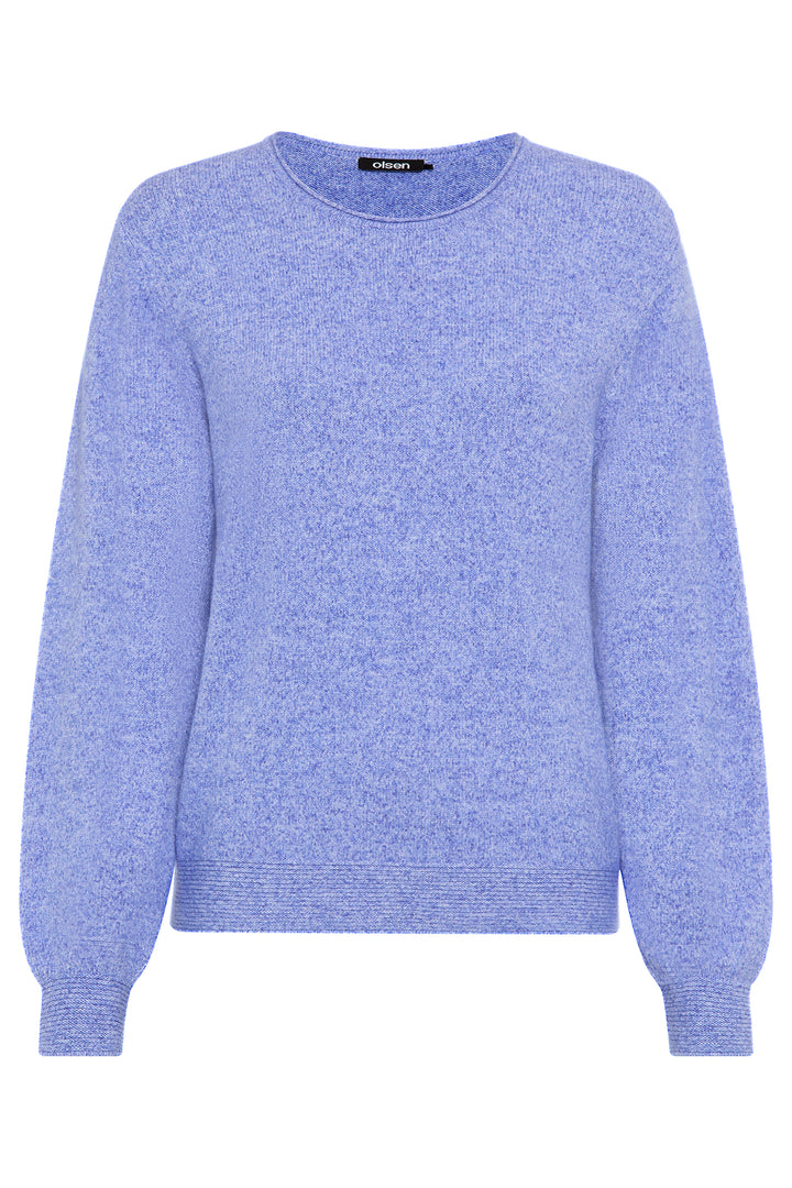 Olsen 11000585 Cobalt Melange Soft Knit Jumper