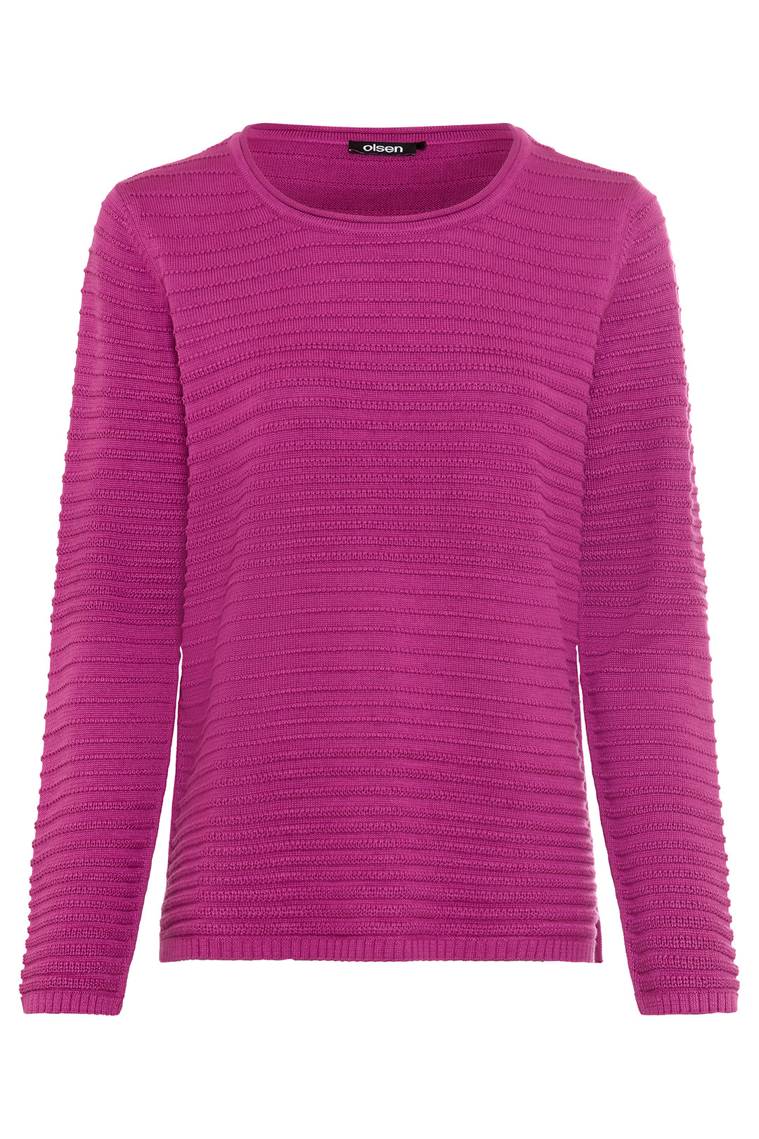 Olsen 11000587 Sweet Orchid Pink Intricate Knit Jumper