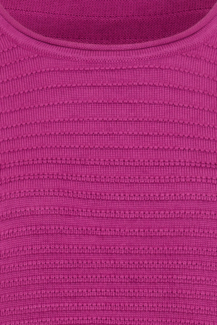 Olsen 11000587 Sweet Orchid Pink Intricate Knit Jumper