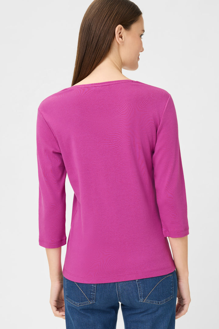 Olsen 11100626 Sweet Orchid Petal Pink Print T-Shirt