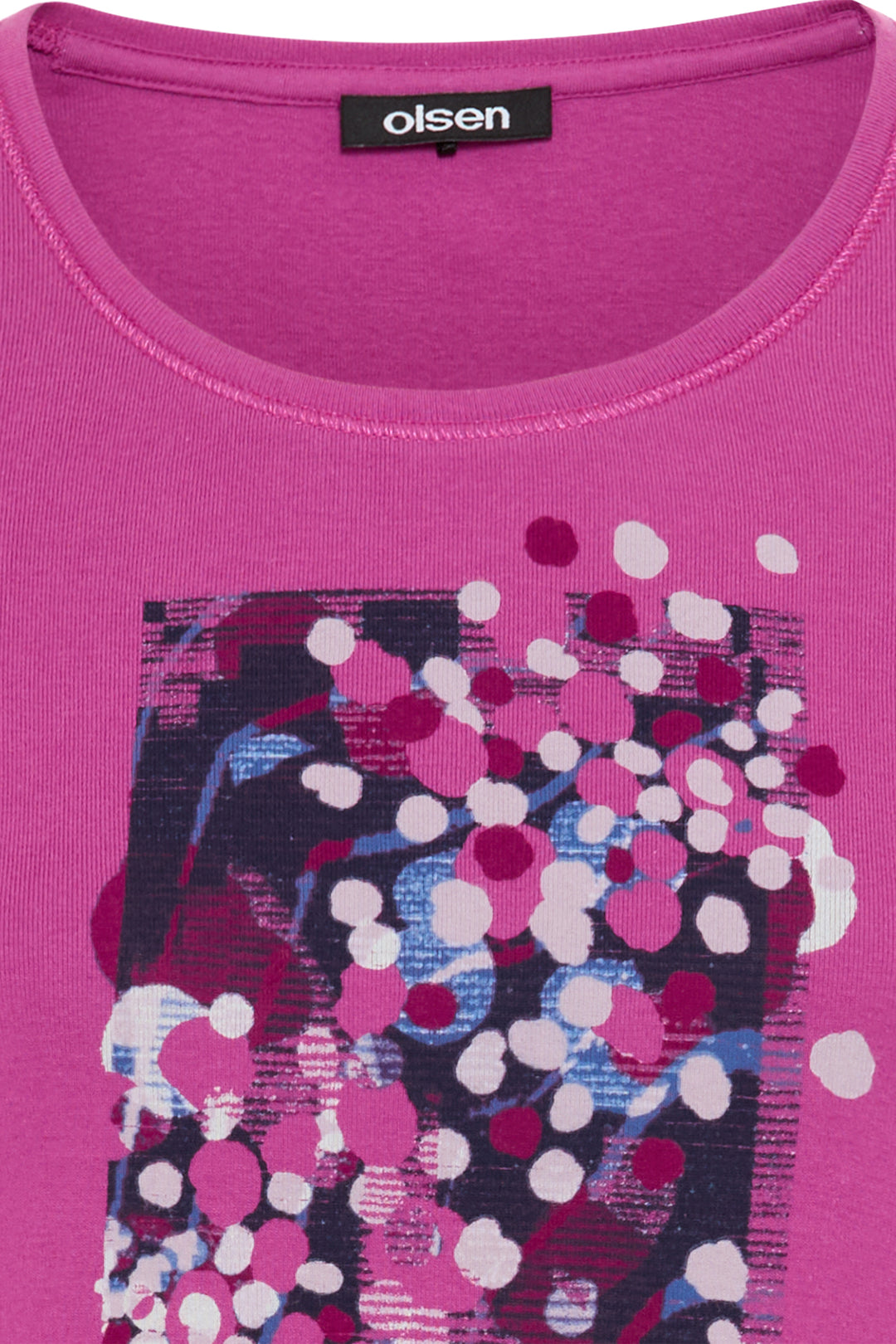 Olsen 11100626 Sweet Orchid Petal Pink Print T-Shirt