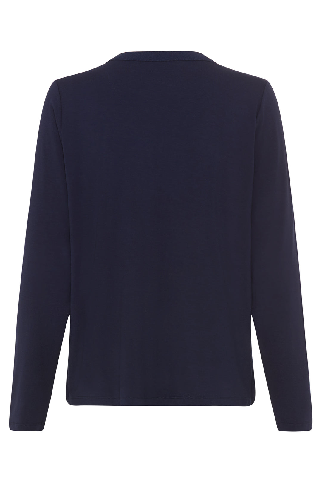 Olsen 11105250 Ink Blue Notch Neck Top