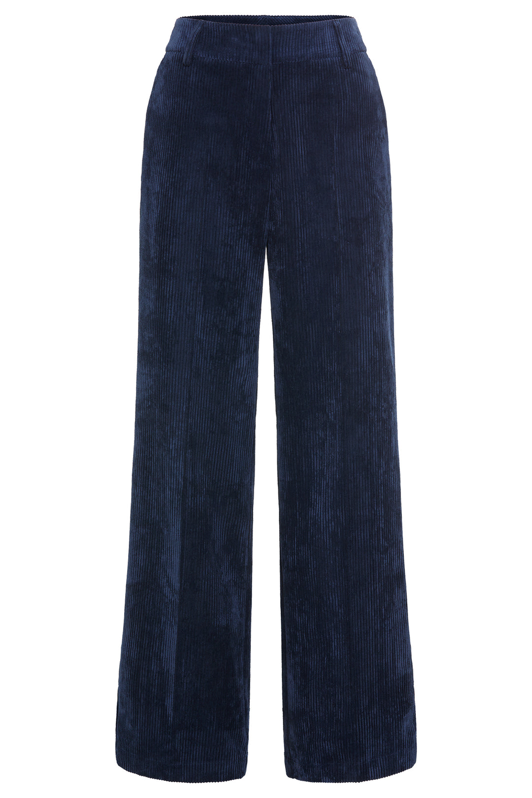Olsen 14002478 Ink Blue Straight Leg Corduroy Trousers