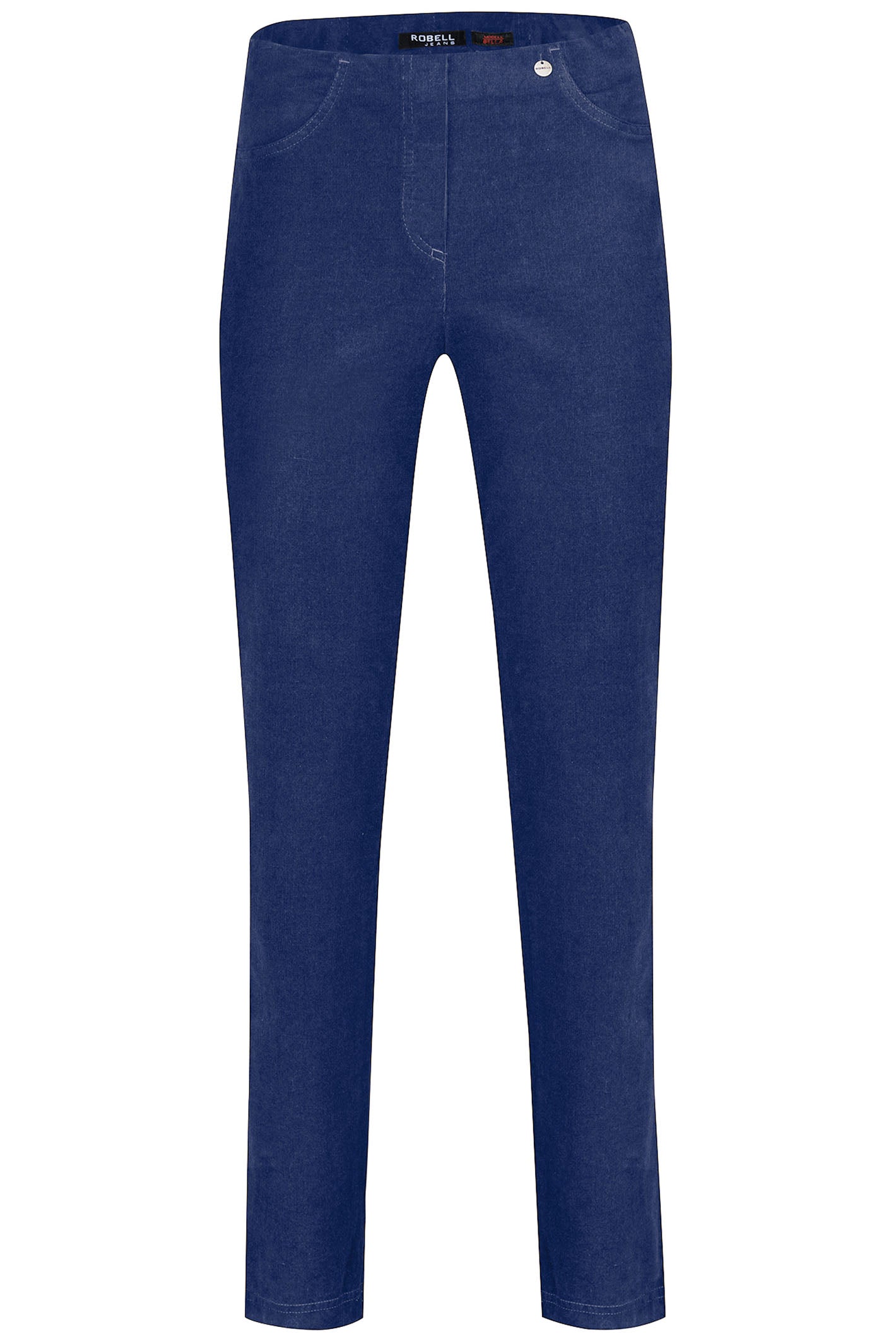 Robell Bella Needlecord Trousers 52457/54363/68 Navy main image 1