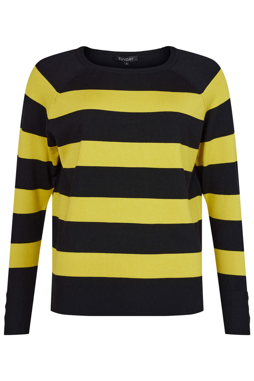 Sunday 6853 83 Yellow Black Stripe Jumper - Experience Boutique