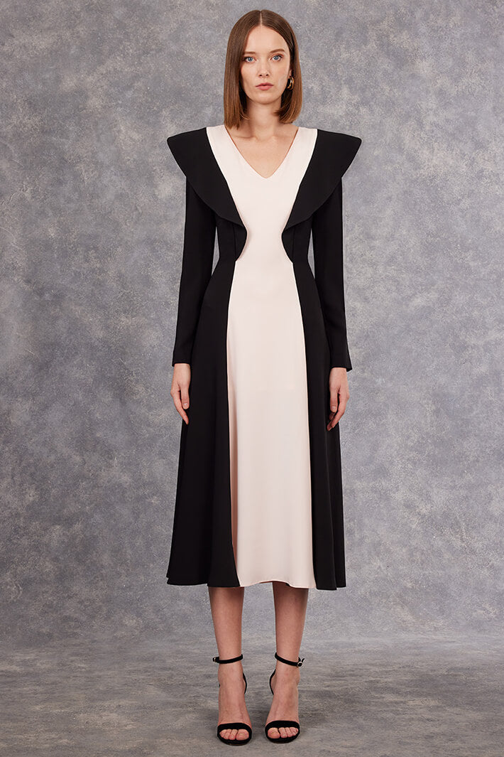 Carla Ruiz 99511 01 Black Shell Dress With Sleeves - Experience Boutique