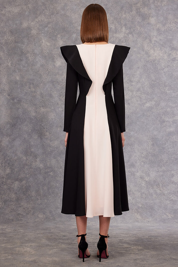 Carla Ruiz 99511 01 Black Shell Dress With Sleeves - Experience Boutique