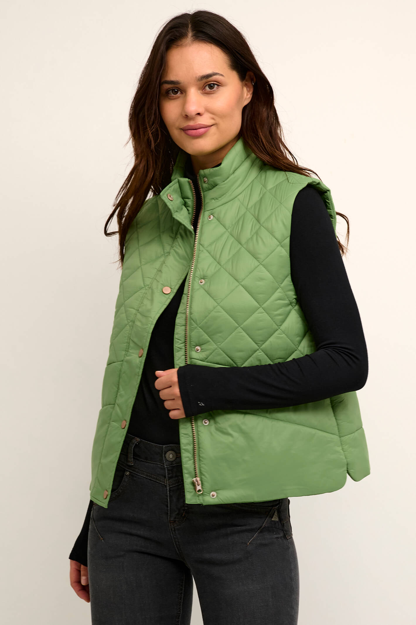 Cream Clothing CROlli Flourite Green Gilet Experience