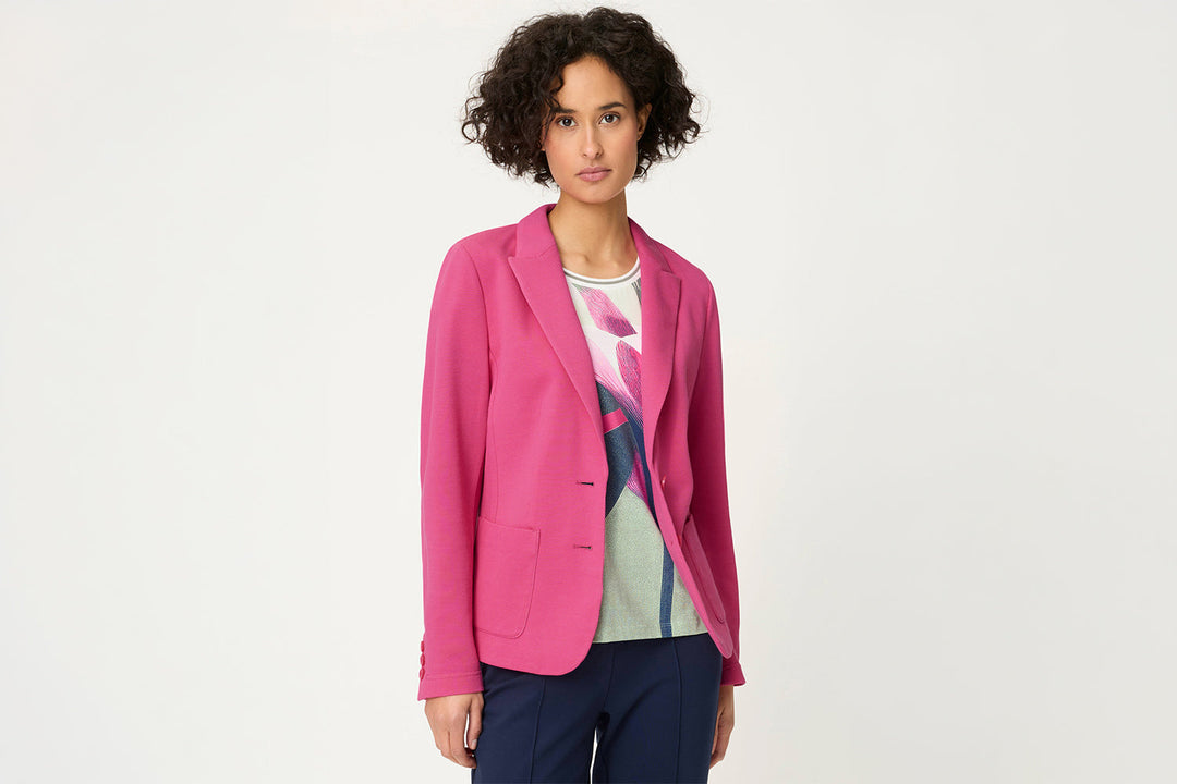 Olsen Electric Fuchsia Pink Blazer Jacket at Experience Boutique in Fleet