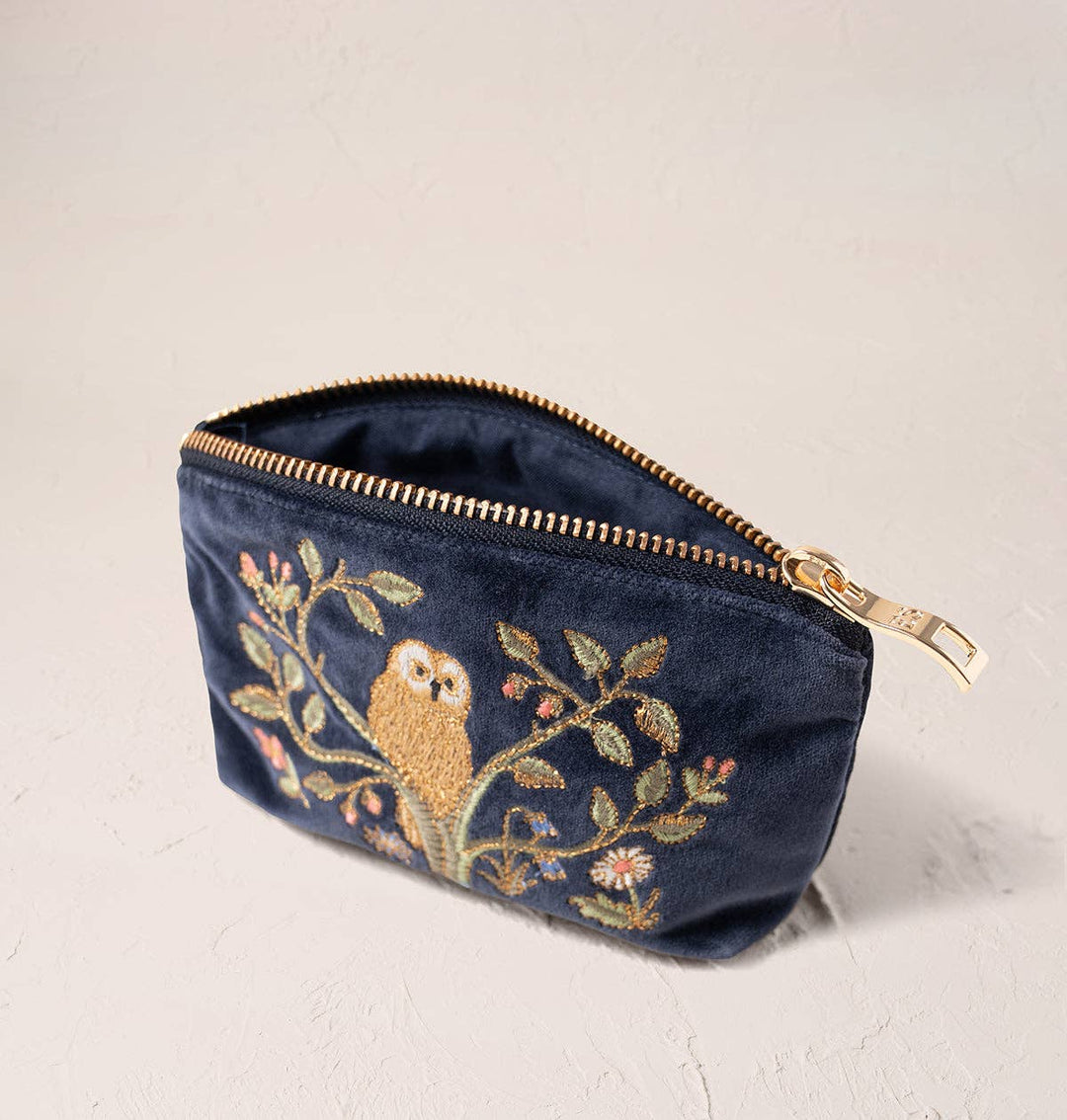 Elizabeth Scarlett Navy Tree of Life Coin Purse