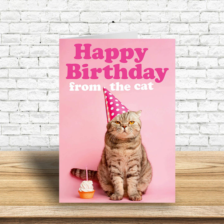 Happy Birthday from the Cat Greeting Card