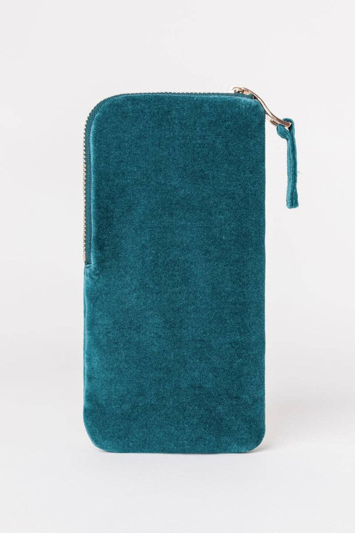 Elizabeth Scarlett Rich Blue Honey Bee Velvet Sunglasses Case