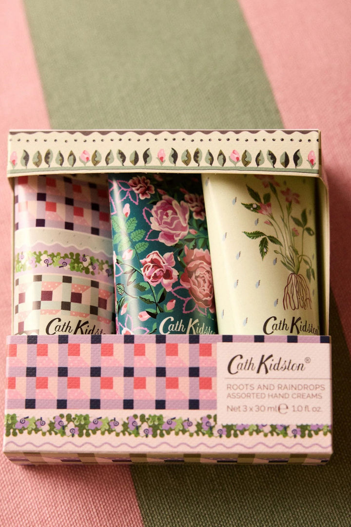 Cath Kidston Roots & Raindrops Assorted Hand Creams 3 x 30ml