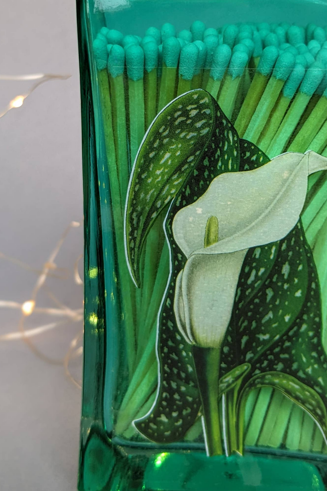 Matches In Plant Gin Bottle - Lily