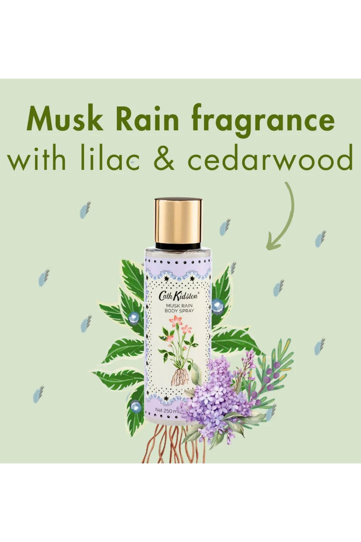 Cath Kidston Roots & Raindrops Musk Rain Body Spray, 250ml