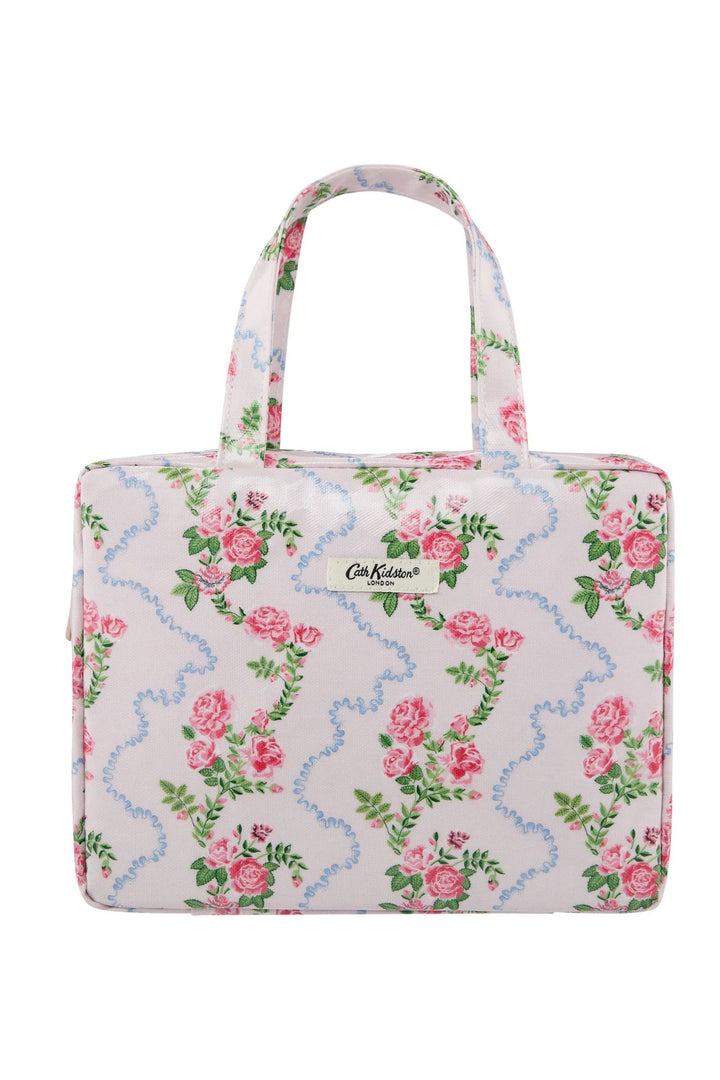 Cath Kidston Flutter Rose Two Part Wash Bag with Handles