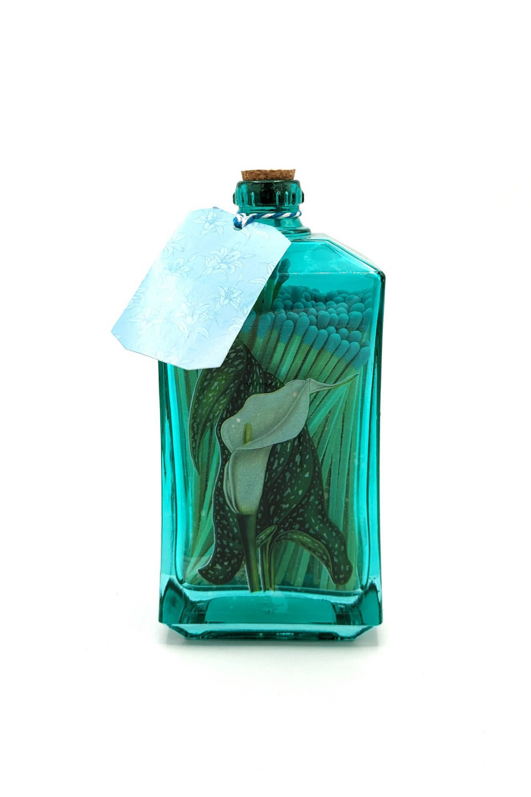 Matches In Plant Gin Bottle - Lily