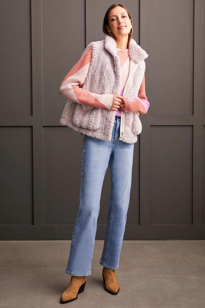 Tribal 5313O Fair Orchid Faux Fur Gilet