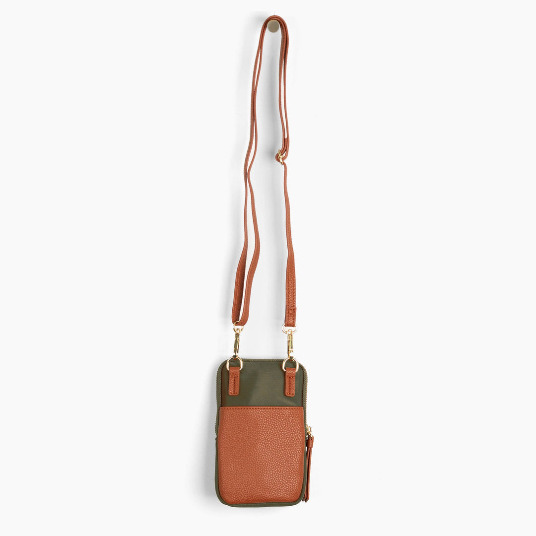 Khaki Ivy Crossbody Phone Bag