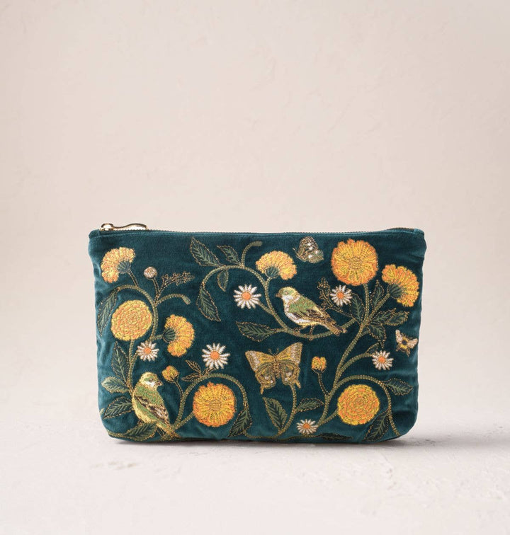 Elizabeth Scarlett Emerald Wild Garden Everyday Pouch