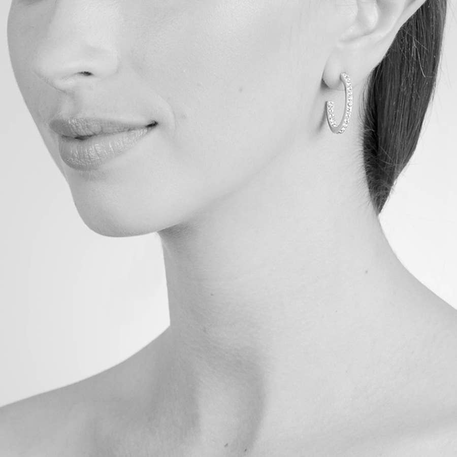 Cachet Saga Large Hoop Earrings 18ct Gold Plated